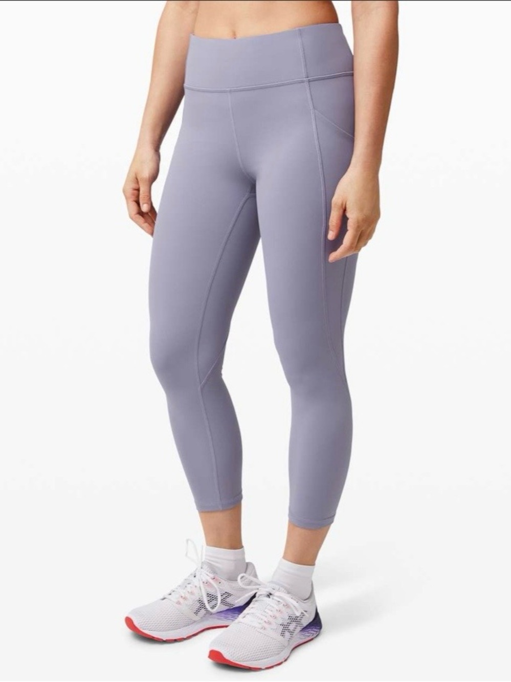 LULULEMON- Time To Sweat Crop 23" Peri Purple Size 6